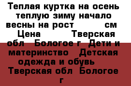 Теплая куртка на осень-теплую зиму-начало весны на рост 110-116 см. › Цена ­ 500 - Тверская обл., Бологое г. Дети и материнство » Детская одежда и обувь   . Тверская обл.,Бологое г.